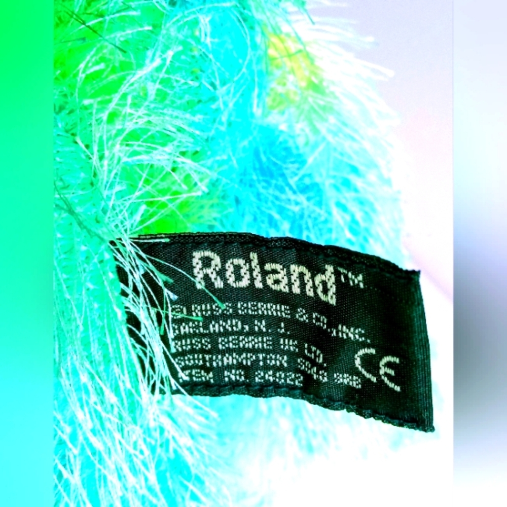 Roland Russ Berrie Plush Teddy Bear Green & Blue Soft Scruffy Collection… - Picture 3 of 4